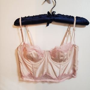Victoria's Secret satin & lace Bustier